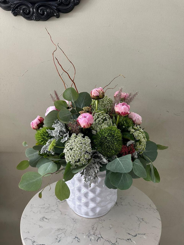 Peonias en ceramica
